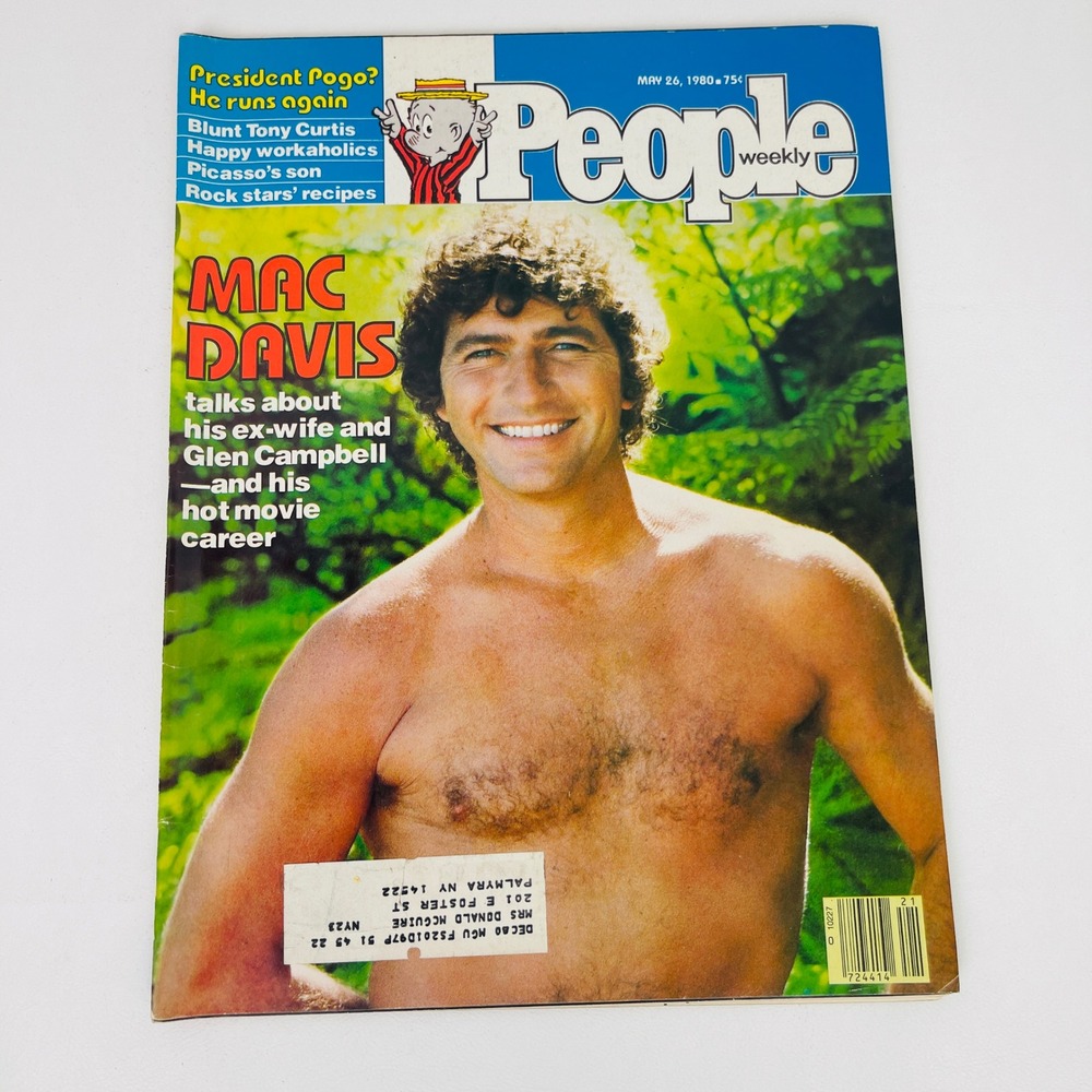 People Weekly Magazine May 26 1980 Mac Davis Tony Curtis Polaroid Ad Good